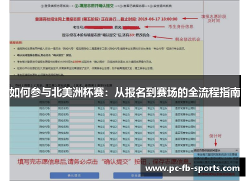 如何参与北美洲杯赛:从报名到赛场的全流程指南 如何参与北美洲杯赛:从报名到赛场的全流程指南