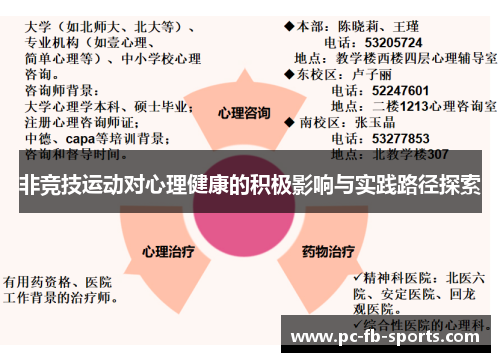 非竞技运动对心理健康的积极影响与实践路径探索